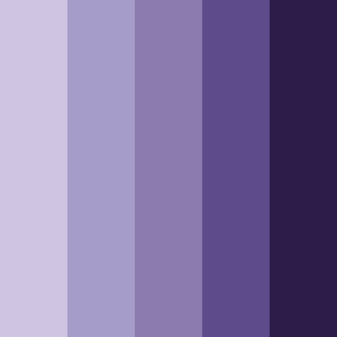 Download midnight purple shades color palette PNG image (square)