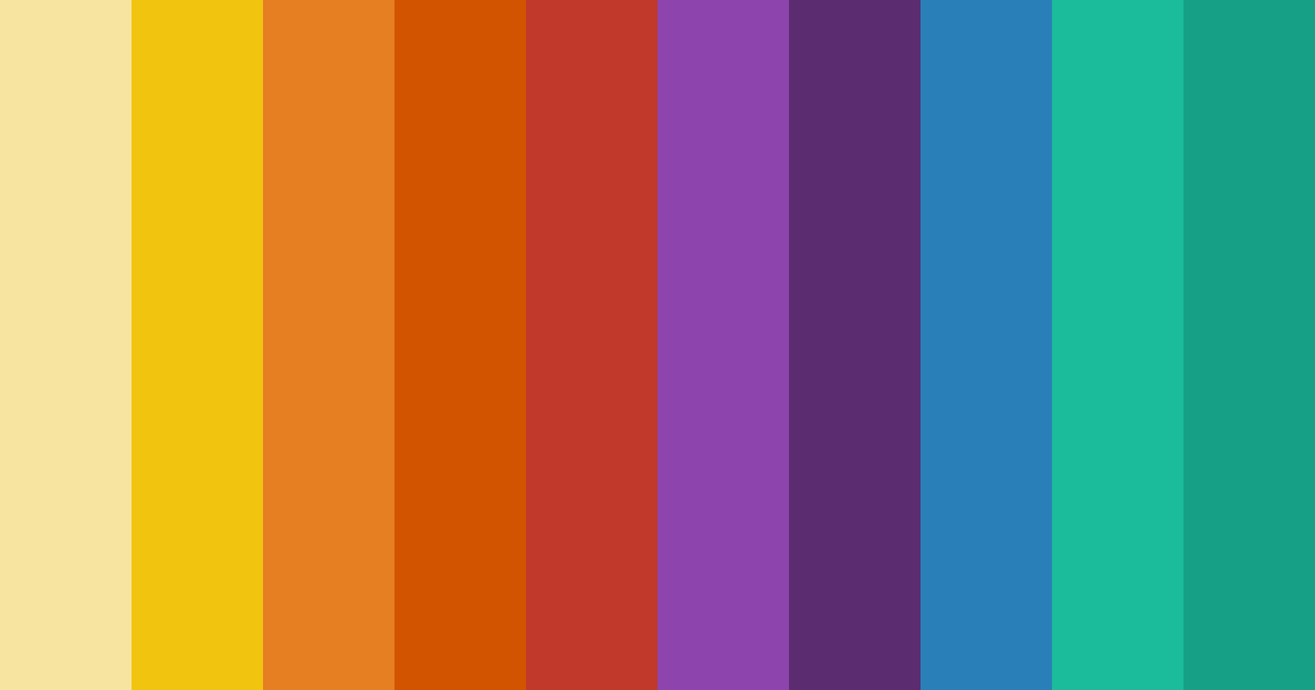 Download vibrant yellow color palette PNG image (landscape)