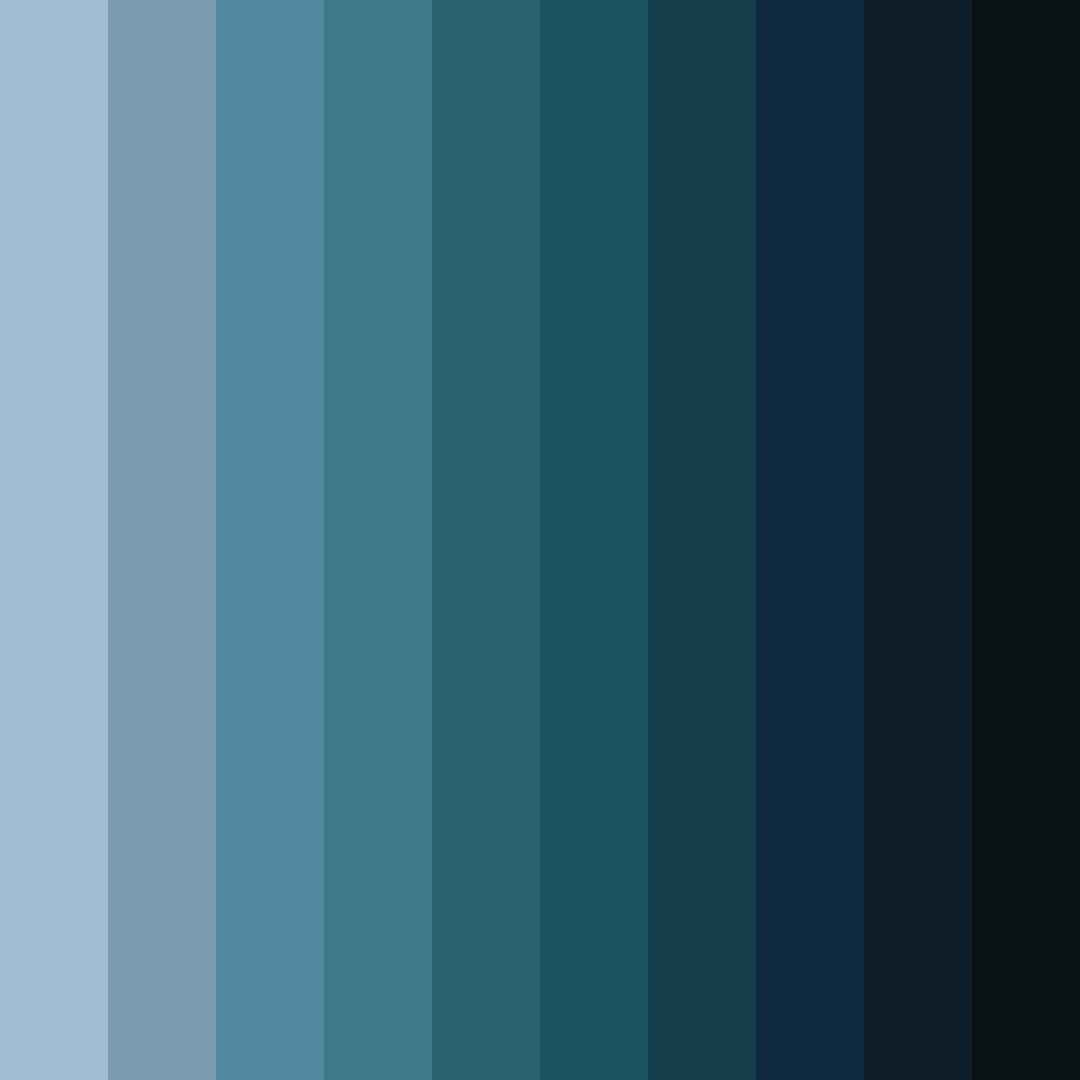 Download smokey blue shades color palette PNG image (square)