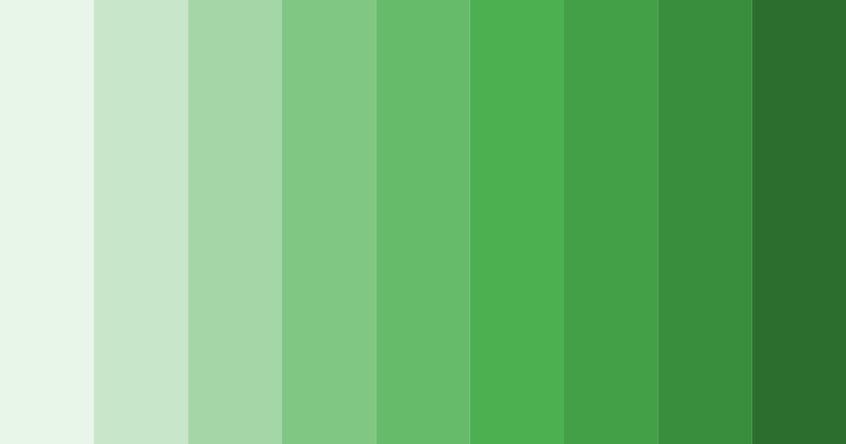 Download shades of green avocado color palette PNG image (landscape)
