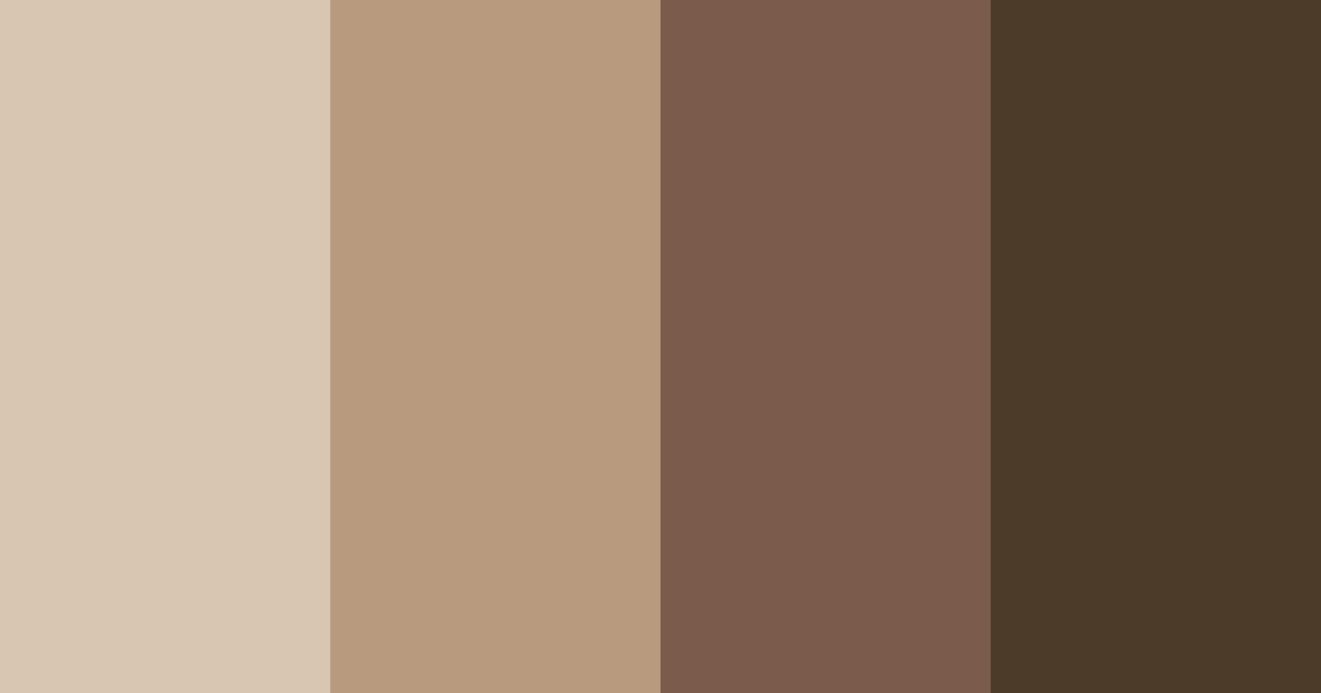 Download dusty brown shades color palette PNG image (landscape)
