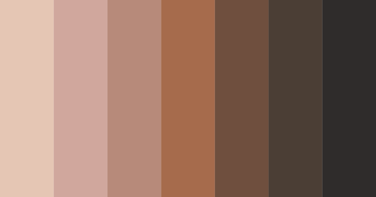 Download brown nightfall color palette PNG image (landscape)