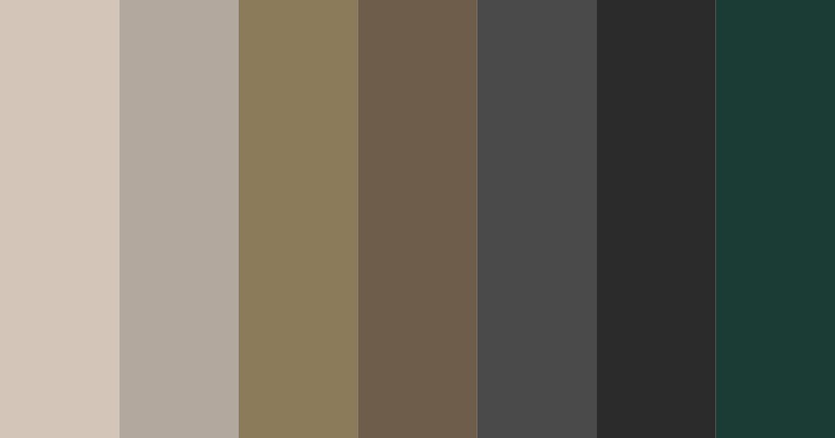 Download sage and brown elegance color palette PNG image (landscape)