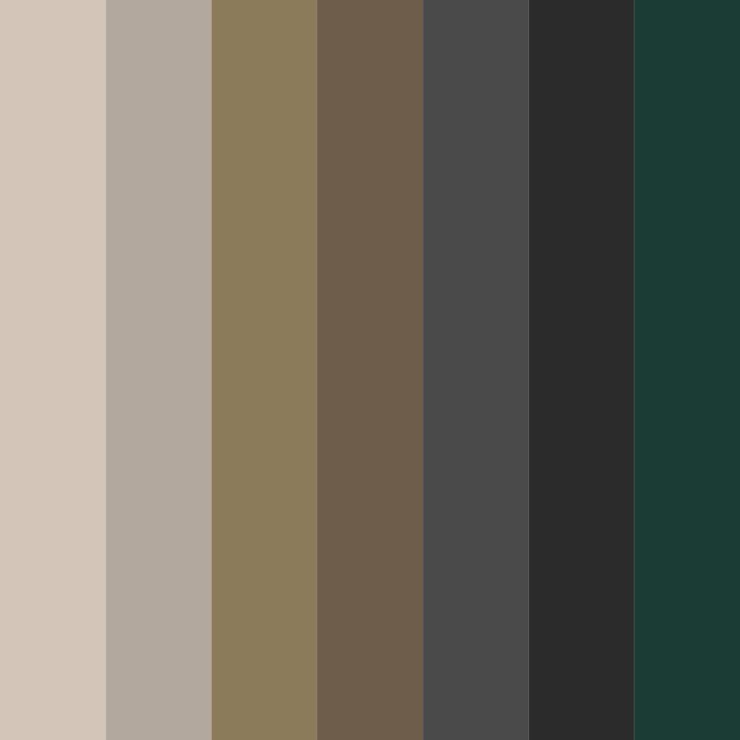 Download sage and brown elegance color palette PNG image (square)