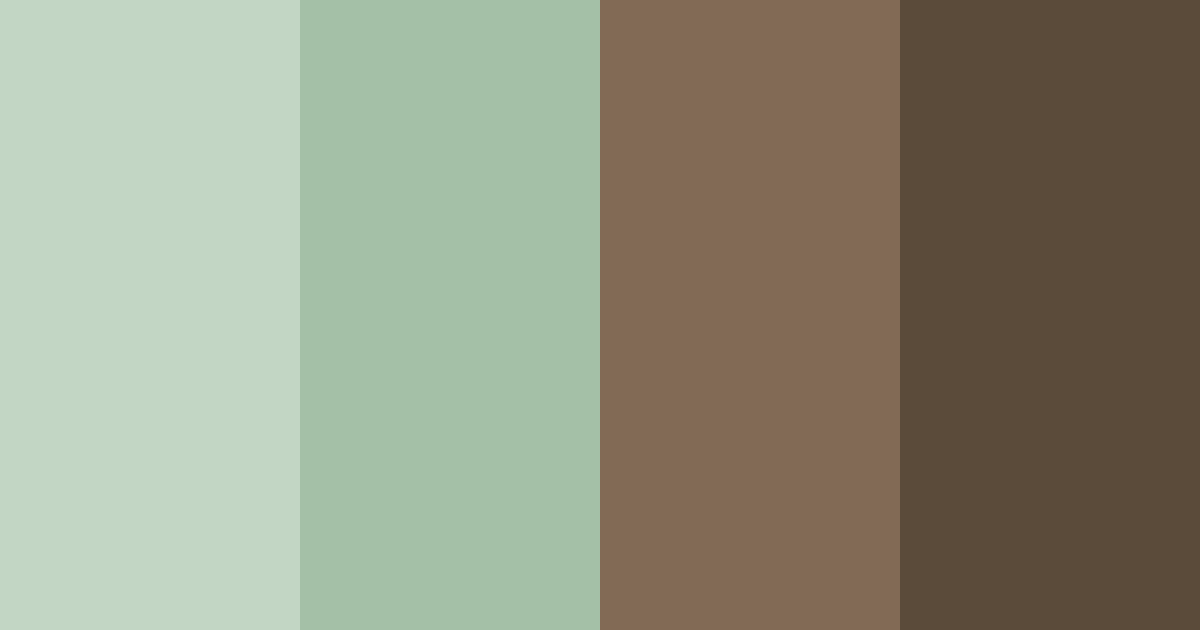 Download sage and brown harmony color palette PNG image (landscape)