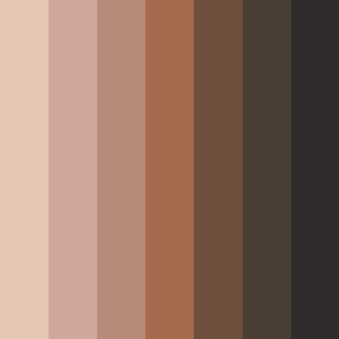 Download brown nightfall color palette PNG image (square)