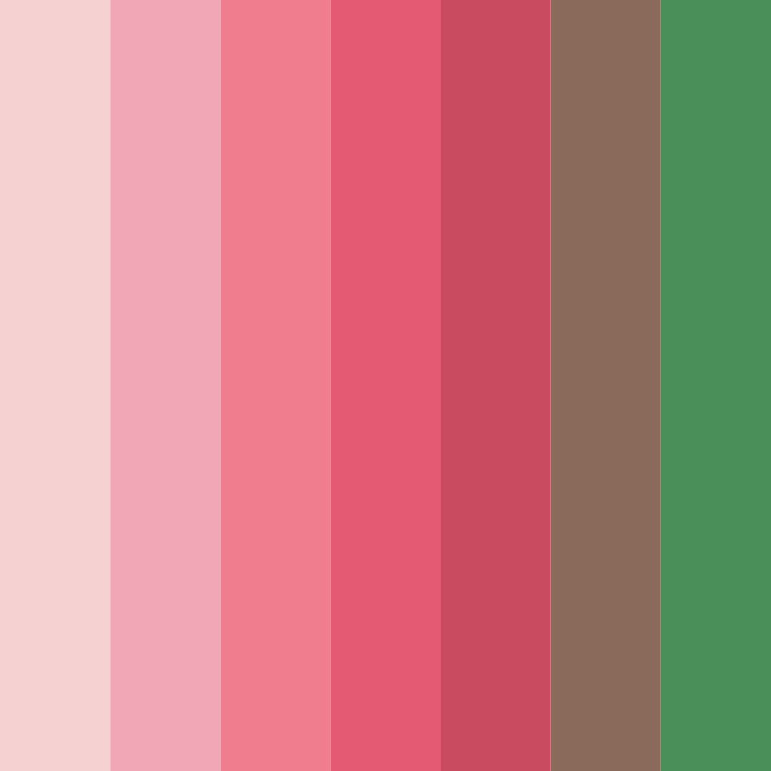 Download blushing grove color palette PNG image (square)