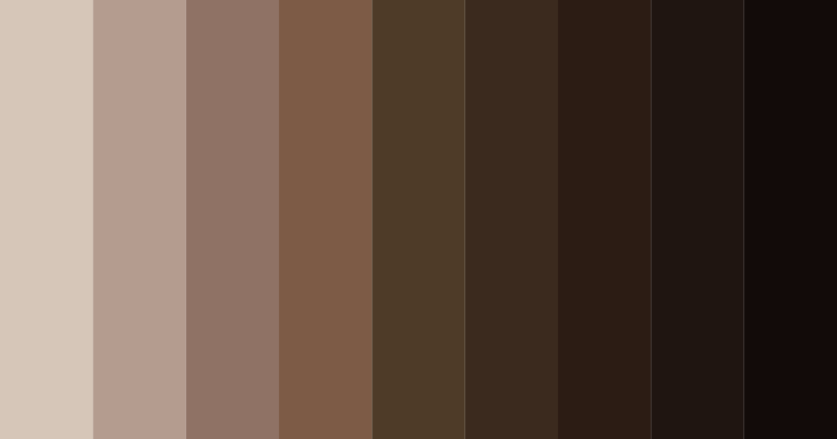 Download brown night color palette PNG image (landscape)