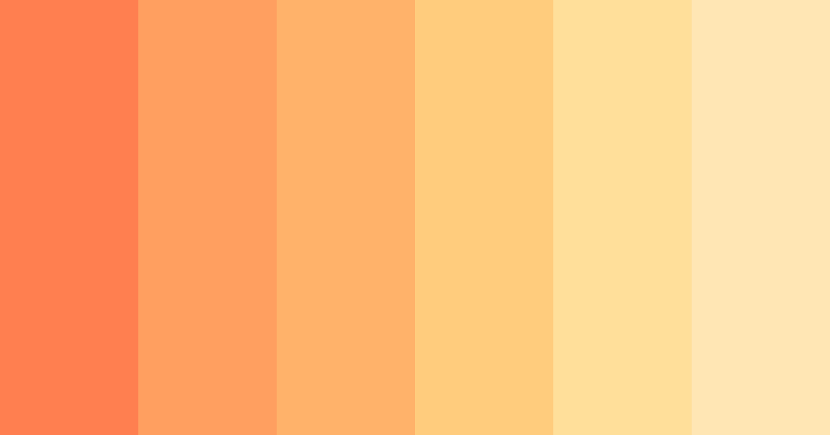 Download coral sunrise color palette PNG image (landscape)