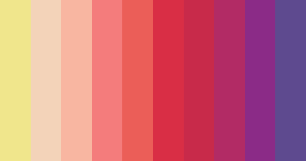 Download shades of pink color palette PNG image (landscape)
