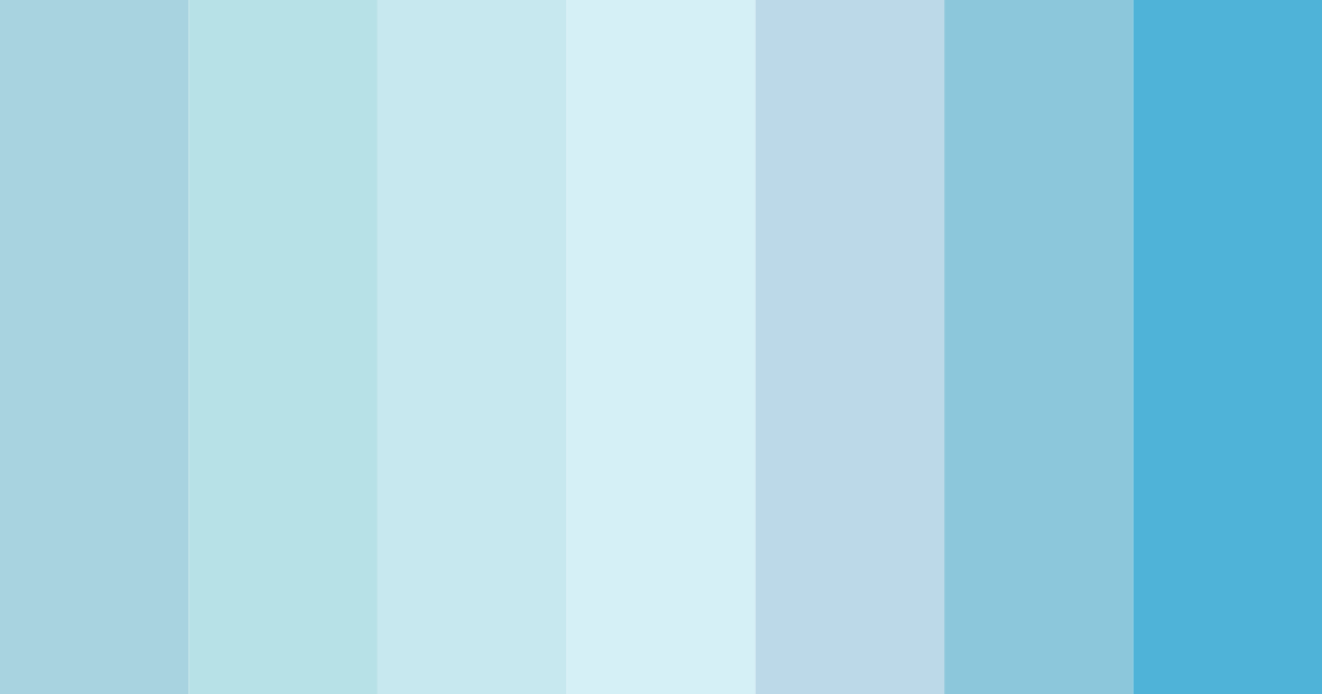 Download pastel blue serenity color palette PNG image (landscape)