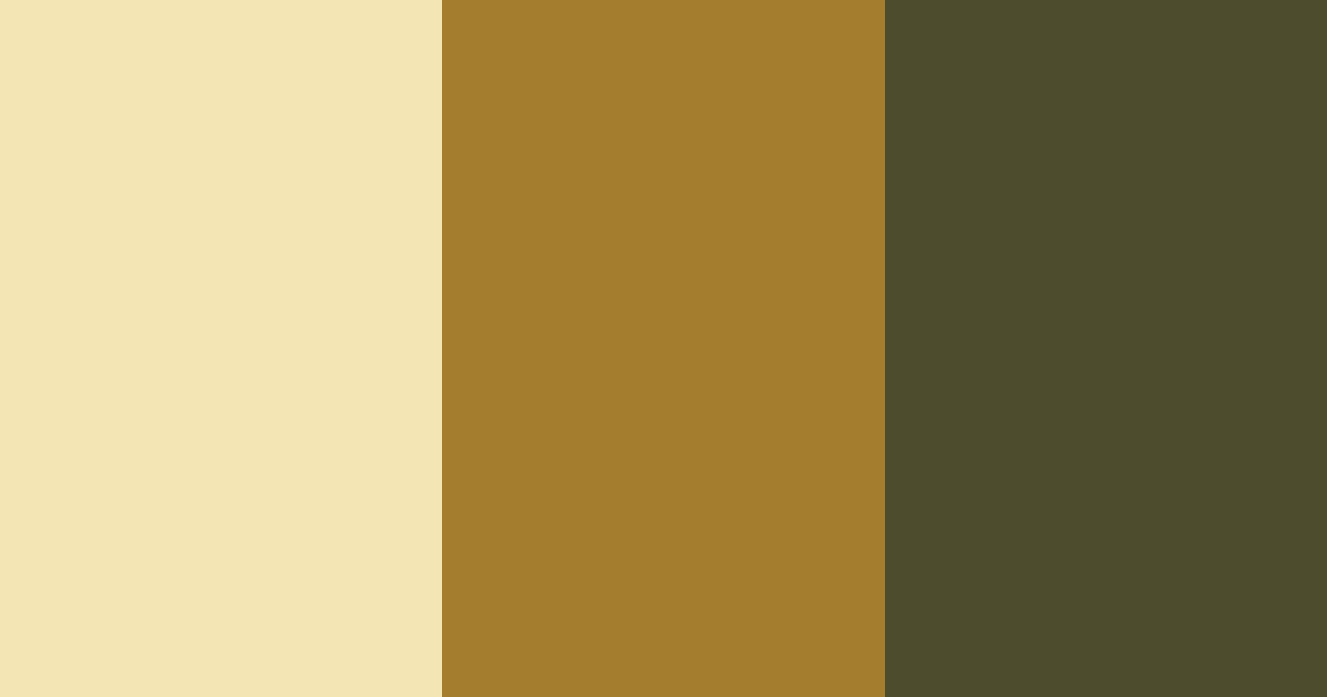 Download creamy olive color palette PNG image (landscape)