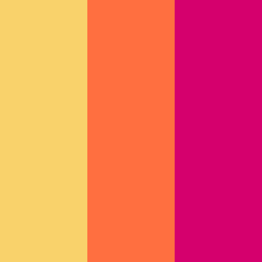 Download coral sunset color palette PNG image (square)