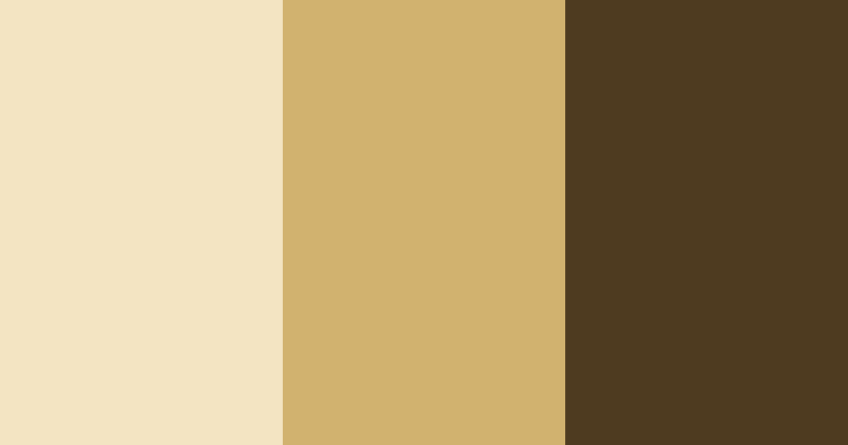 Download creamy brown color palette PNG image (landscape)