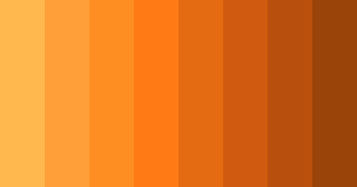 Download orange sunset color palette PNG image (landscape)