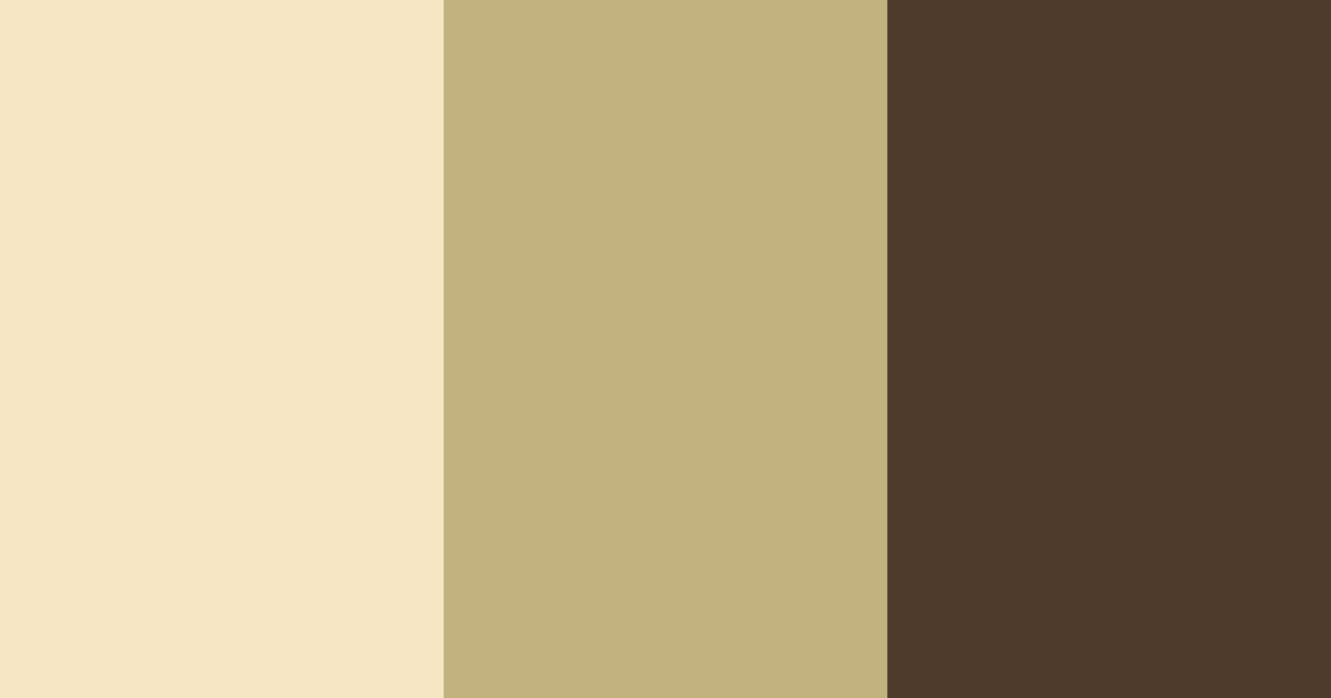 Download creamy brown color palette PNG image (landscape)