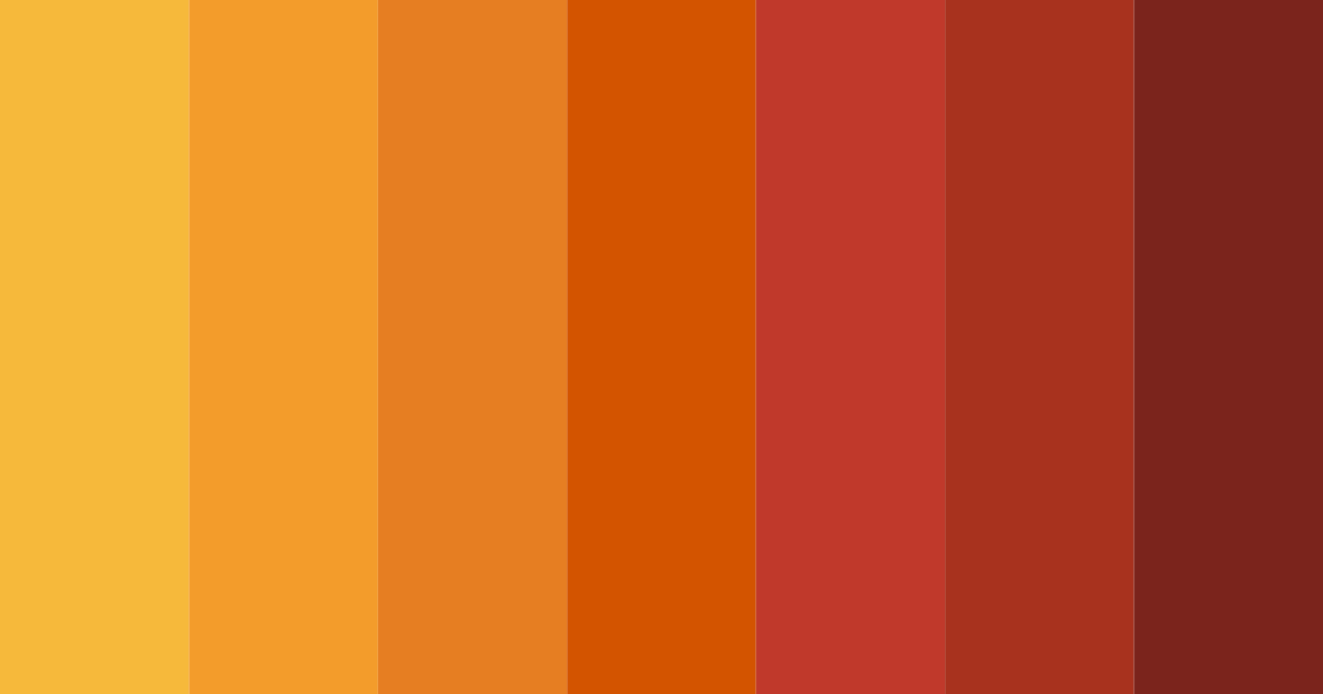 Download burnt sunset color palette PNG image (landscape)