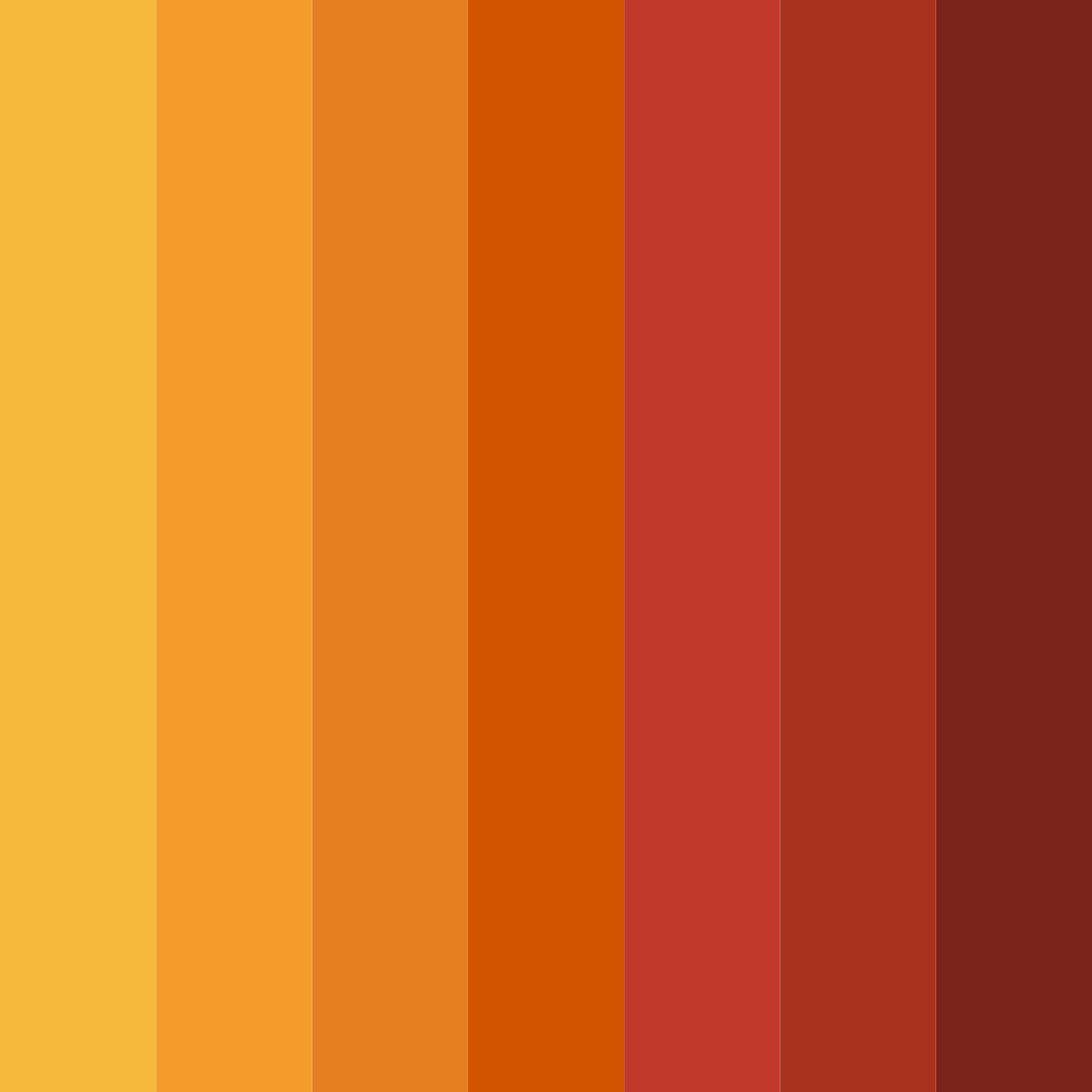 Download burnt sunset color palette PNG image (square)