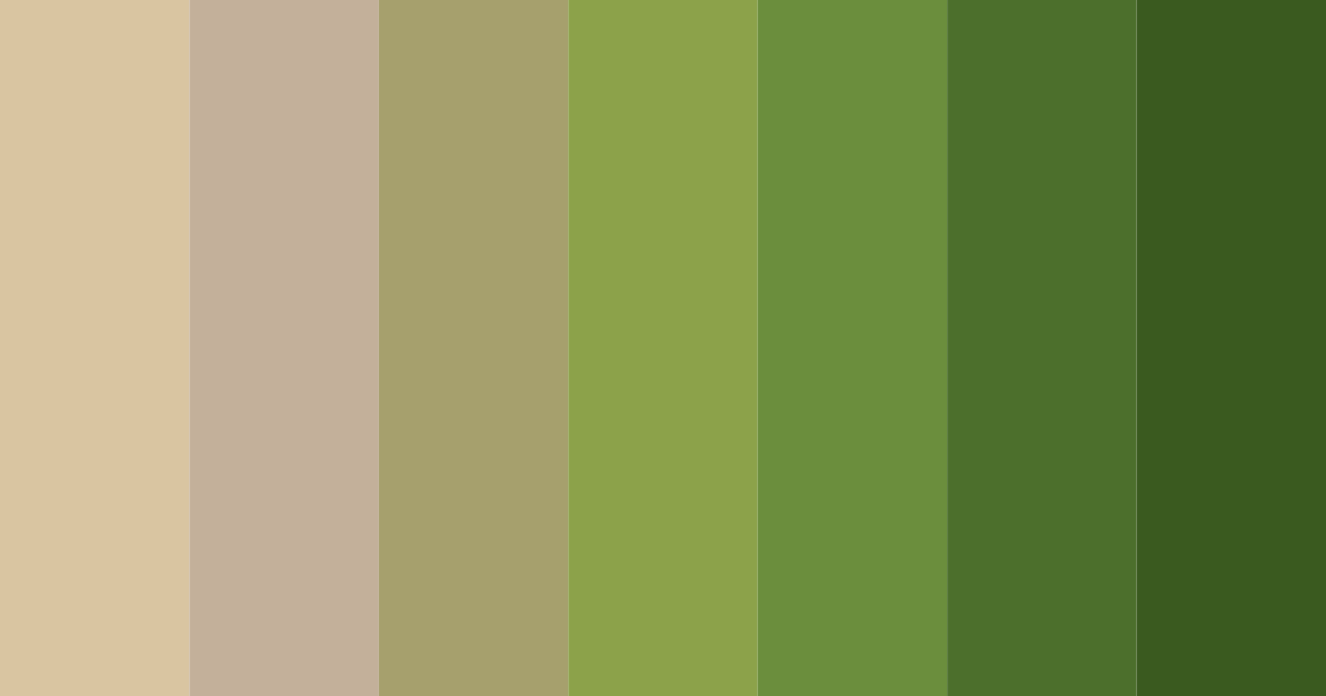 Download earthy grove color palette PNG image (landscape)
