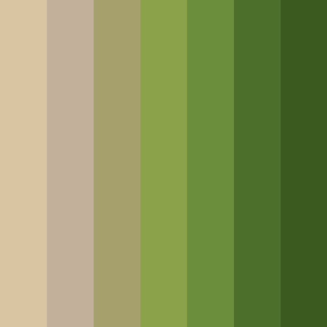 Download earthy grove color palette PNG image (square)