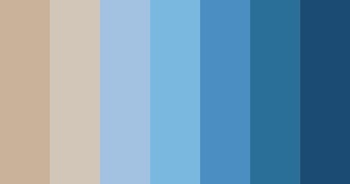 Download coastal serenity color palette PNG image (landscape)