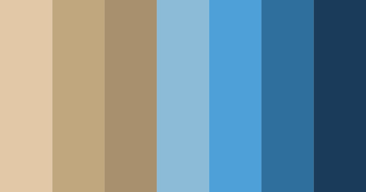 Download light brown and blue skies color palette PNG image (landscape)