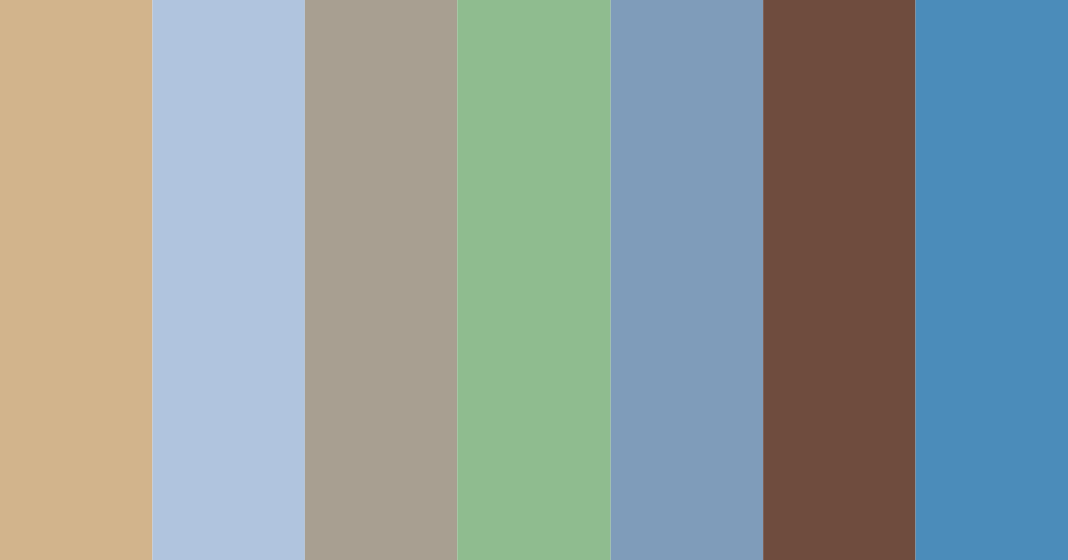 Download light brown and blue dreams color palette PNG image (landscape)
