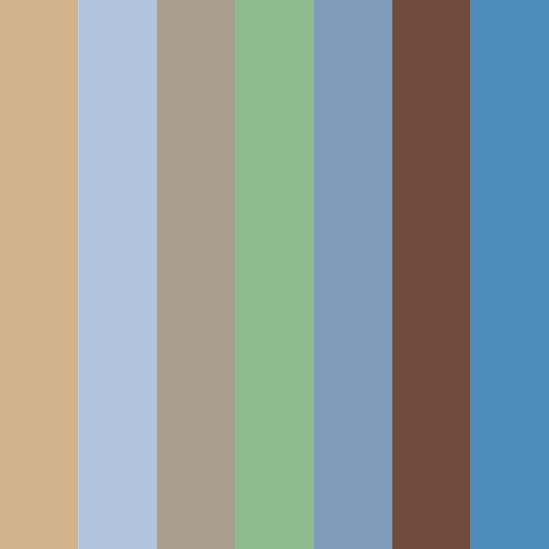 Download light brown and blue dreams color palette PNG image (square)