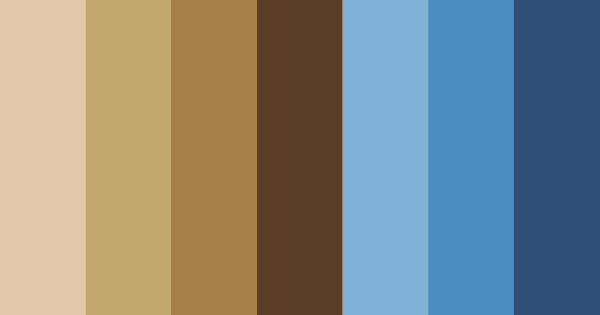 Download sandy shores and sky color palette PNG image (landscape)