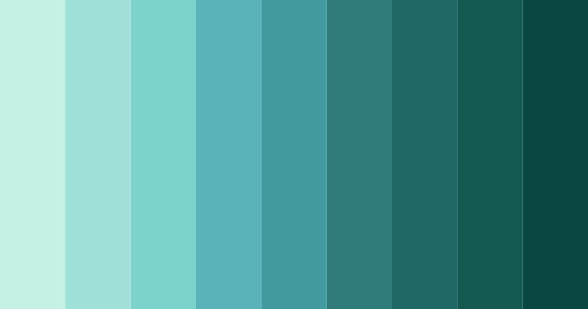 Download minty oasis color palette PNG image (landscape)