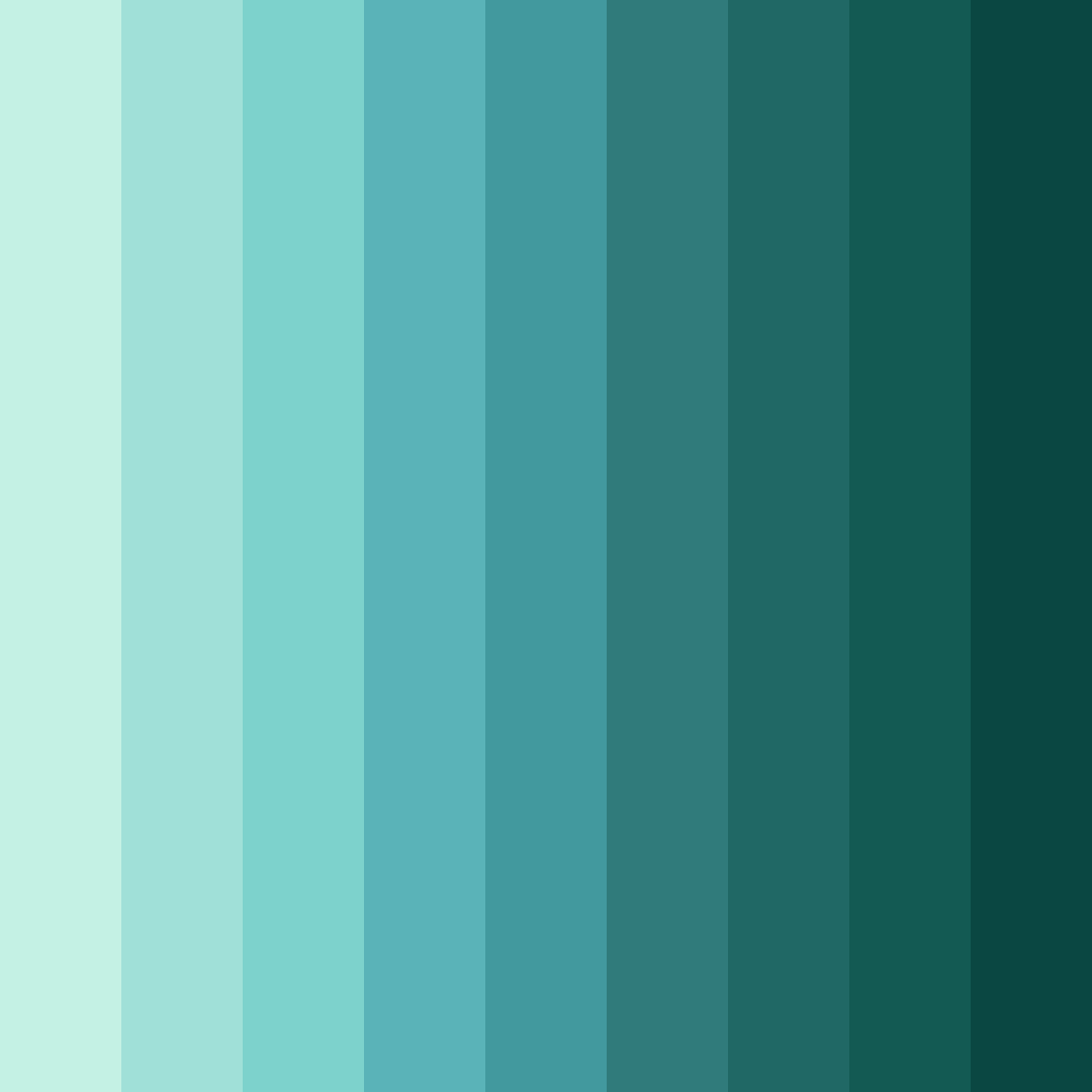 Download minty oasis color palette PNG image (square)