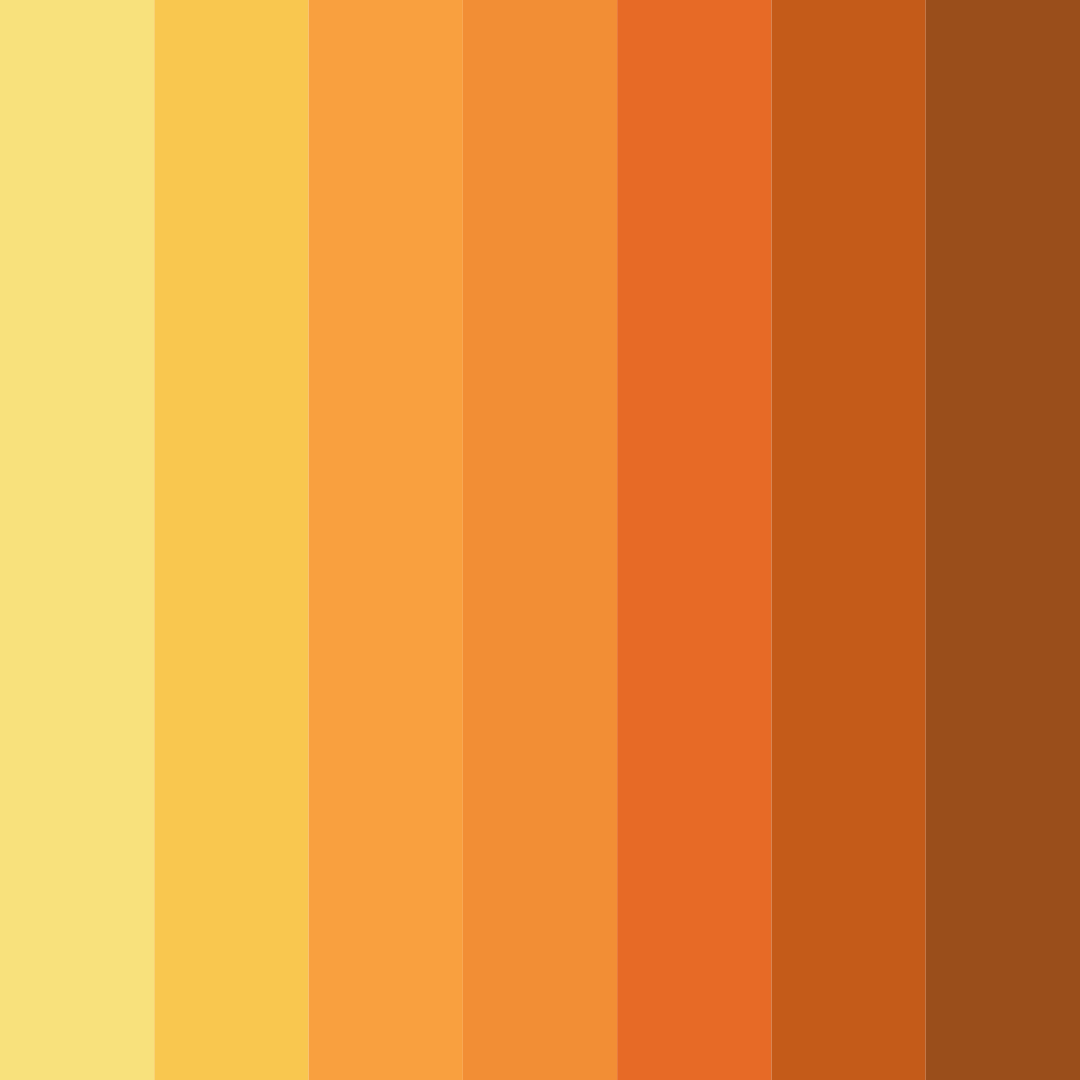 Download marigold sunset color palette PNG image (square)