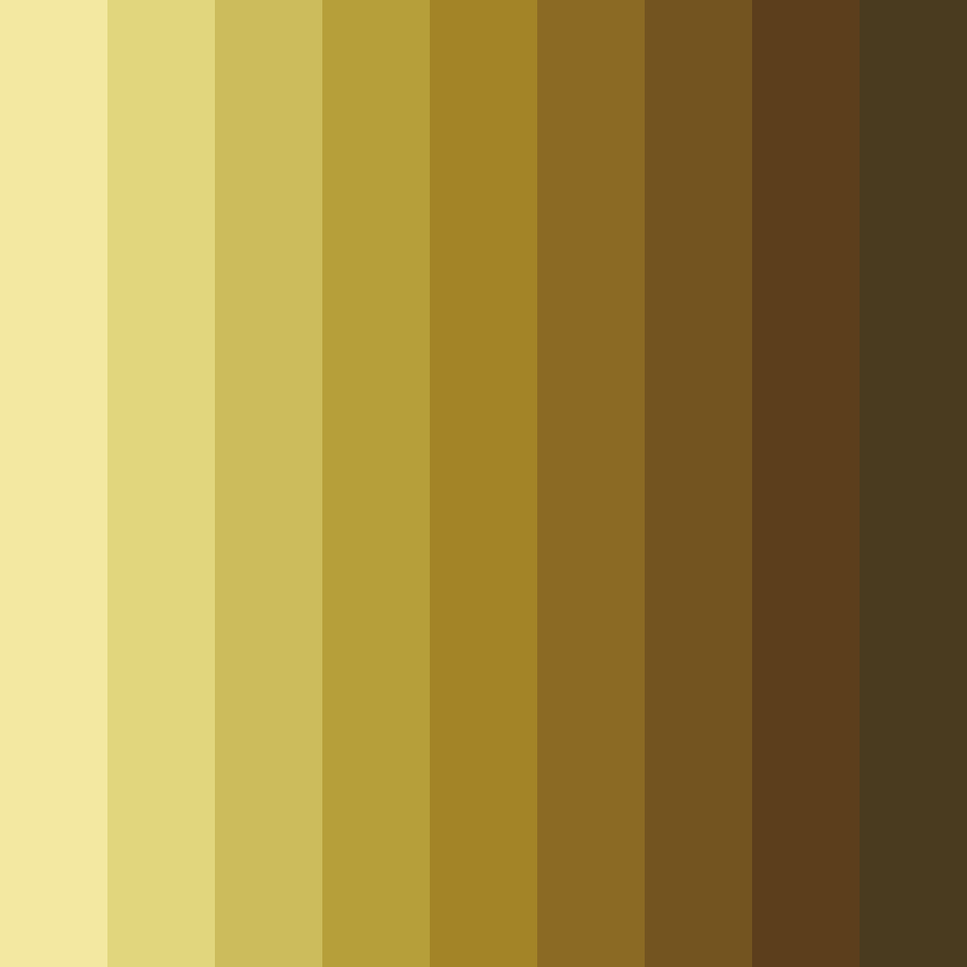 Download golden haze color palette PNG image (square)