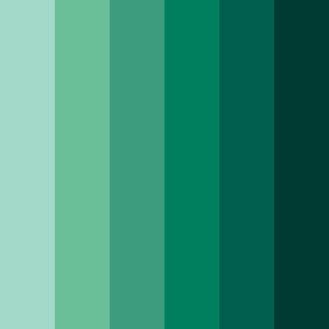 Download dark jewel green color palette PNG image (square)
