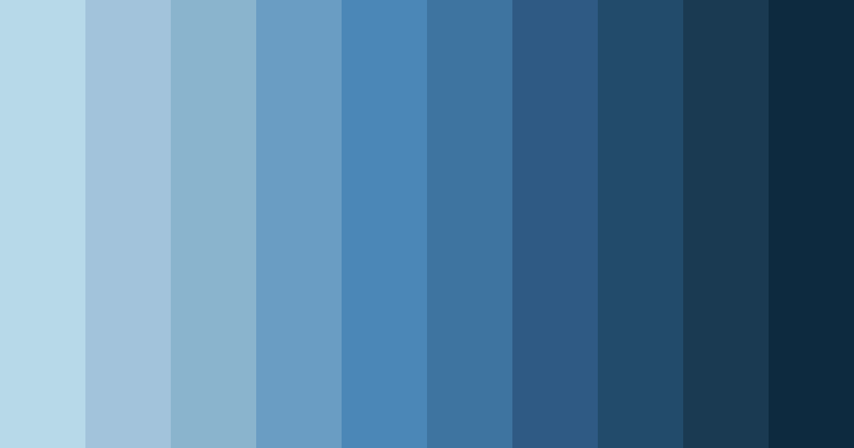 Download twilight blue hues color palette PNG image (landscape)