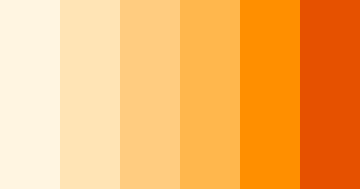 Download creamy sunrise color palette PNG image (landscape)