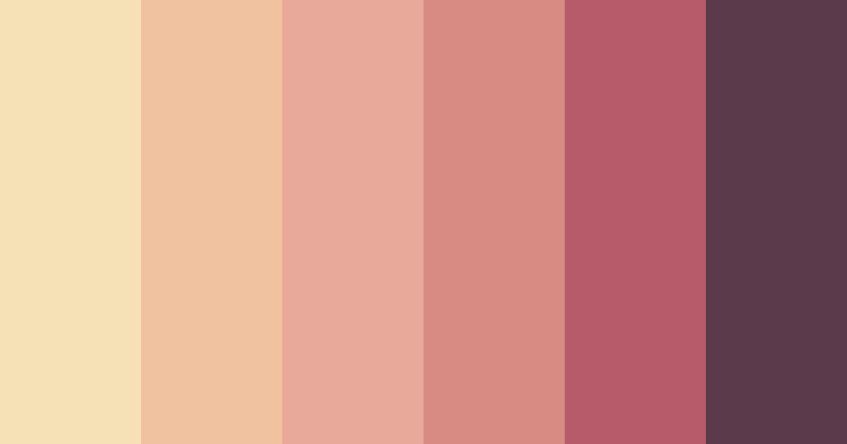 Download shades of rose color palette PNG image (landscape)