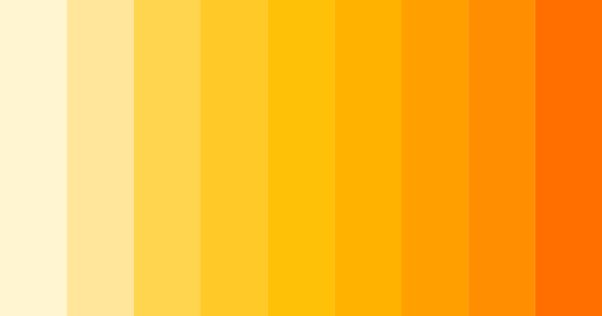Download golden yellow color palette PNG image (landscape)