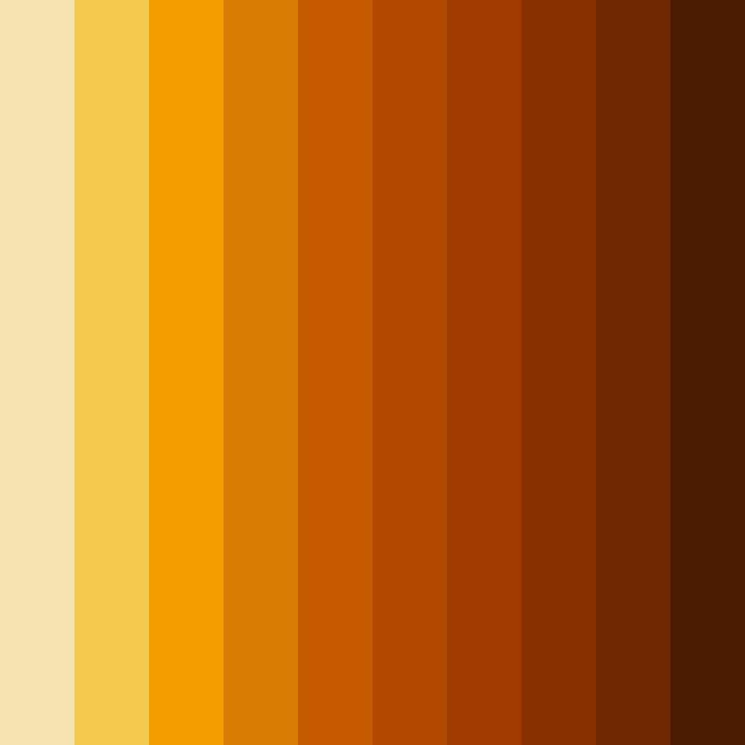 Download burnt orange sunrise color palette PNG image (square)
