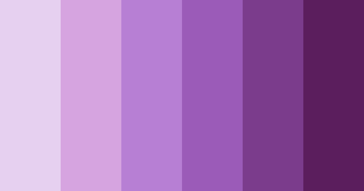 Download shades of purple color palette PNG image (landscape)