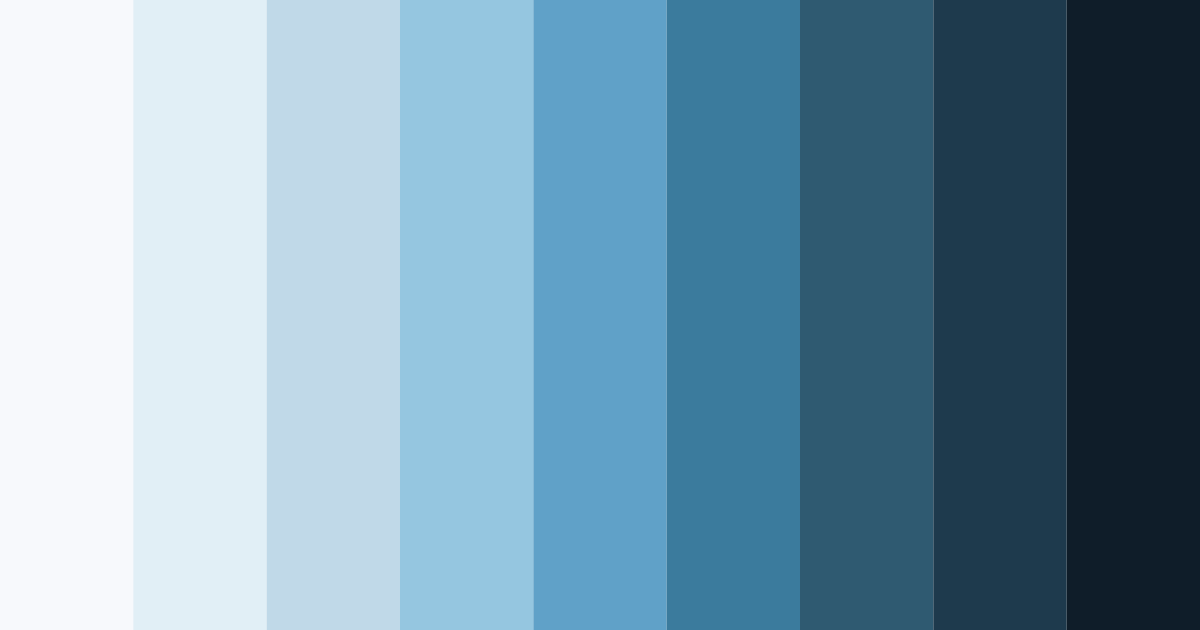 Download blue depths color palette PNG image (landscape)