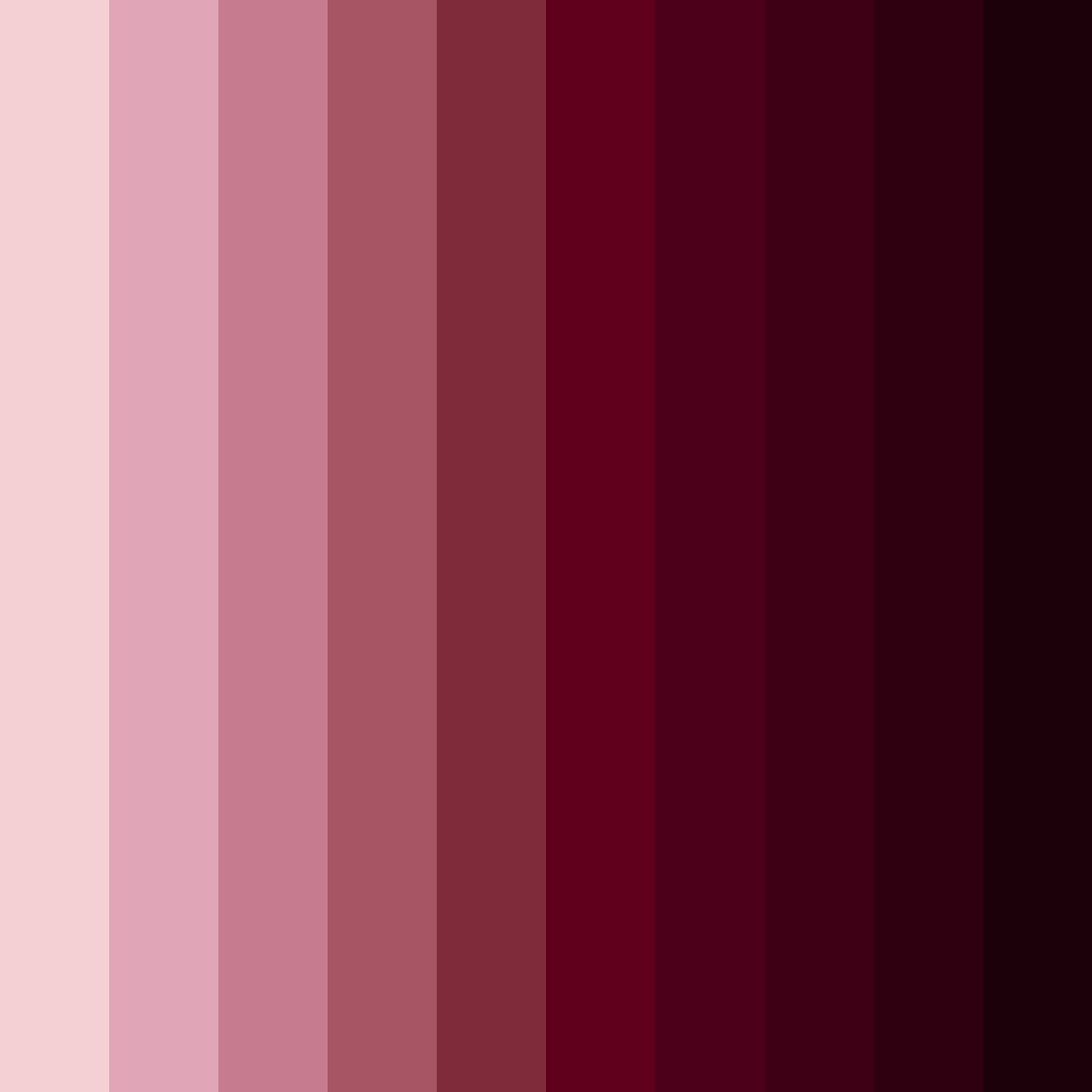 Download shades of wine red color palette PNG image (square)