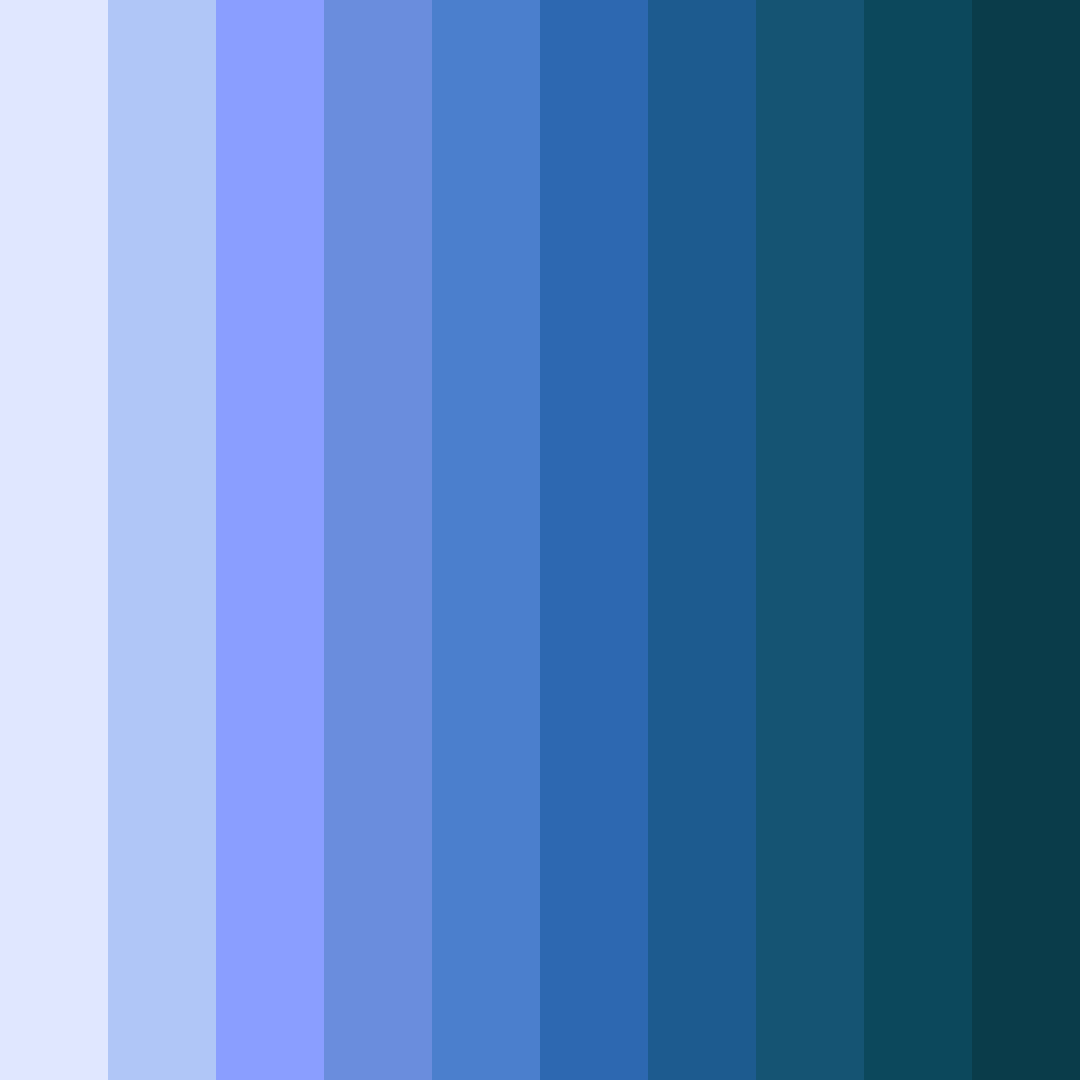 Download indigo blossom serenity color palette PNG image (square)