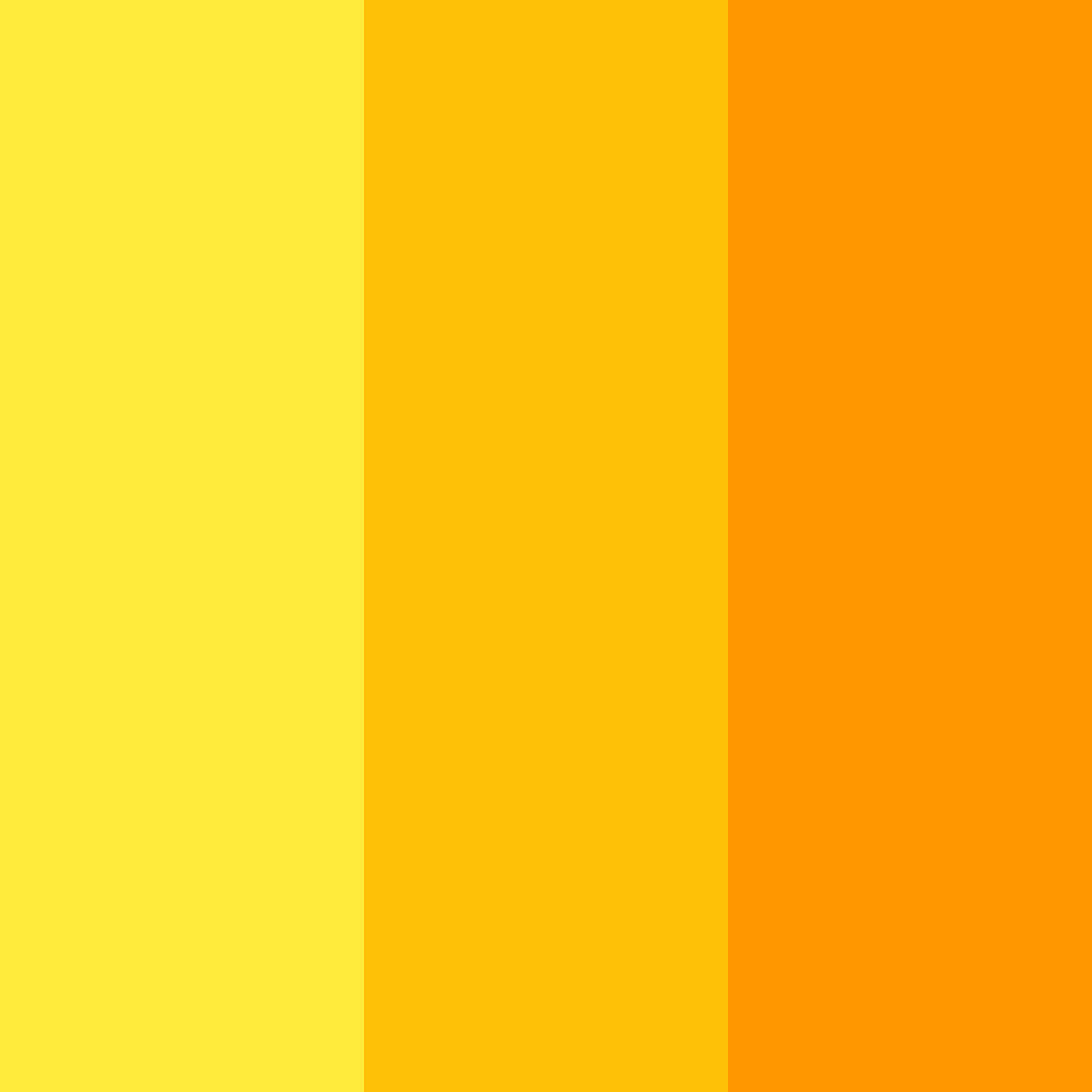 Download yellow sunset color palette PNG image (square)