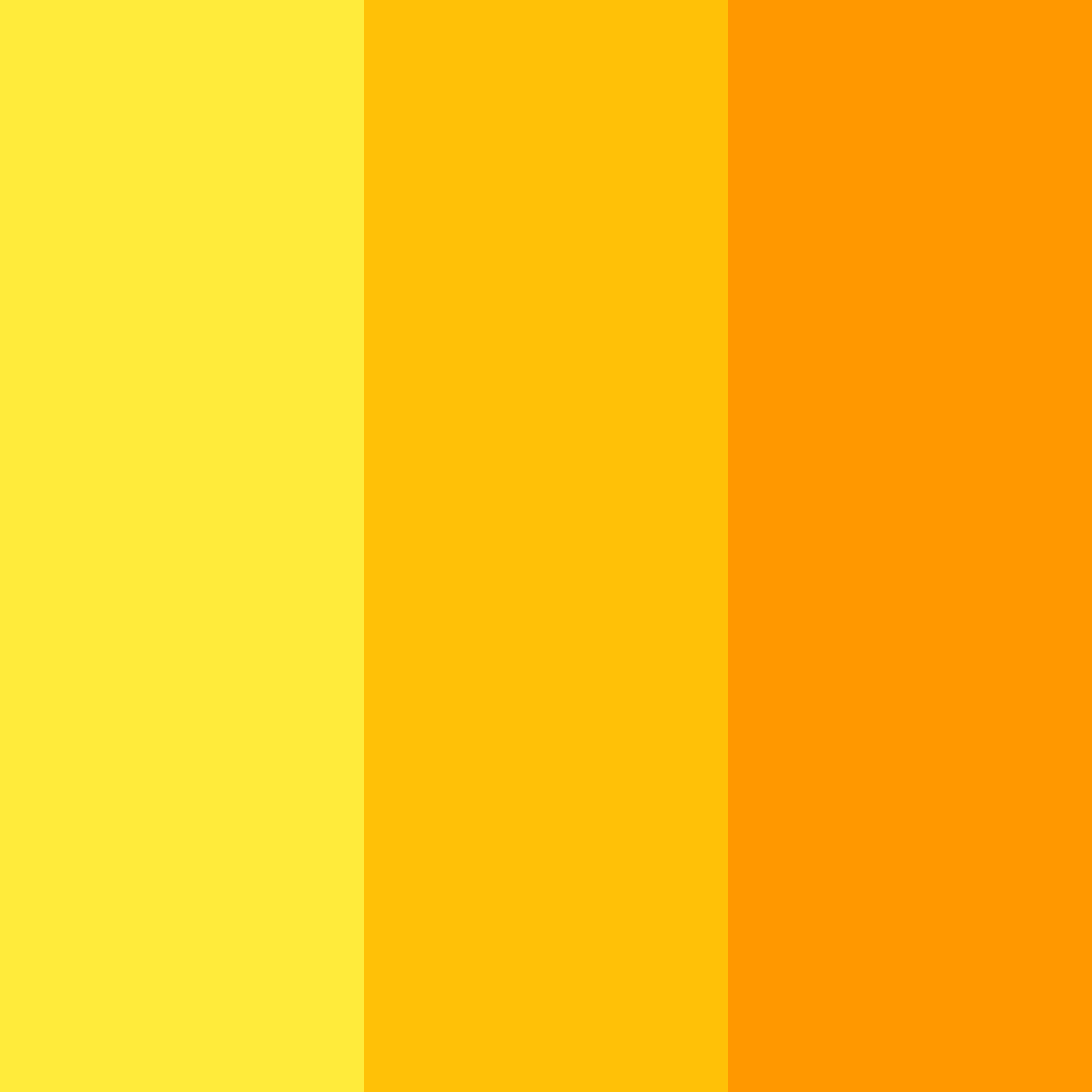 Download yellow sunrise color palette PNG image (square)