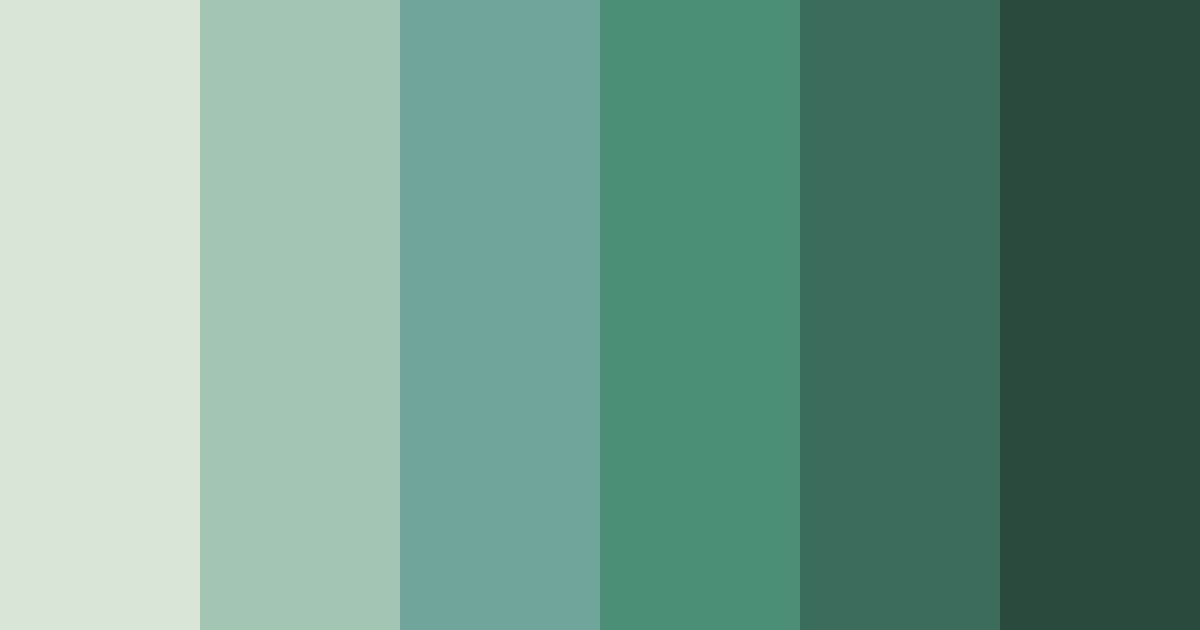Download shades of green earth color palette PNG image (landscape)