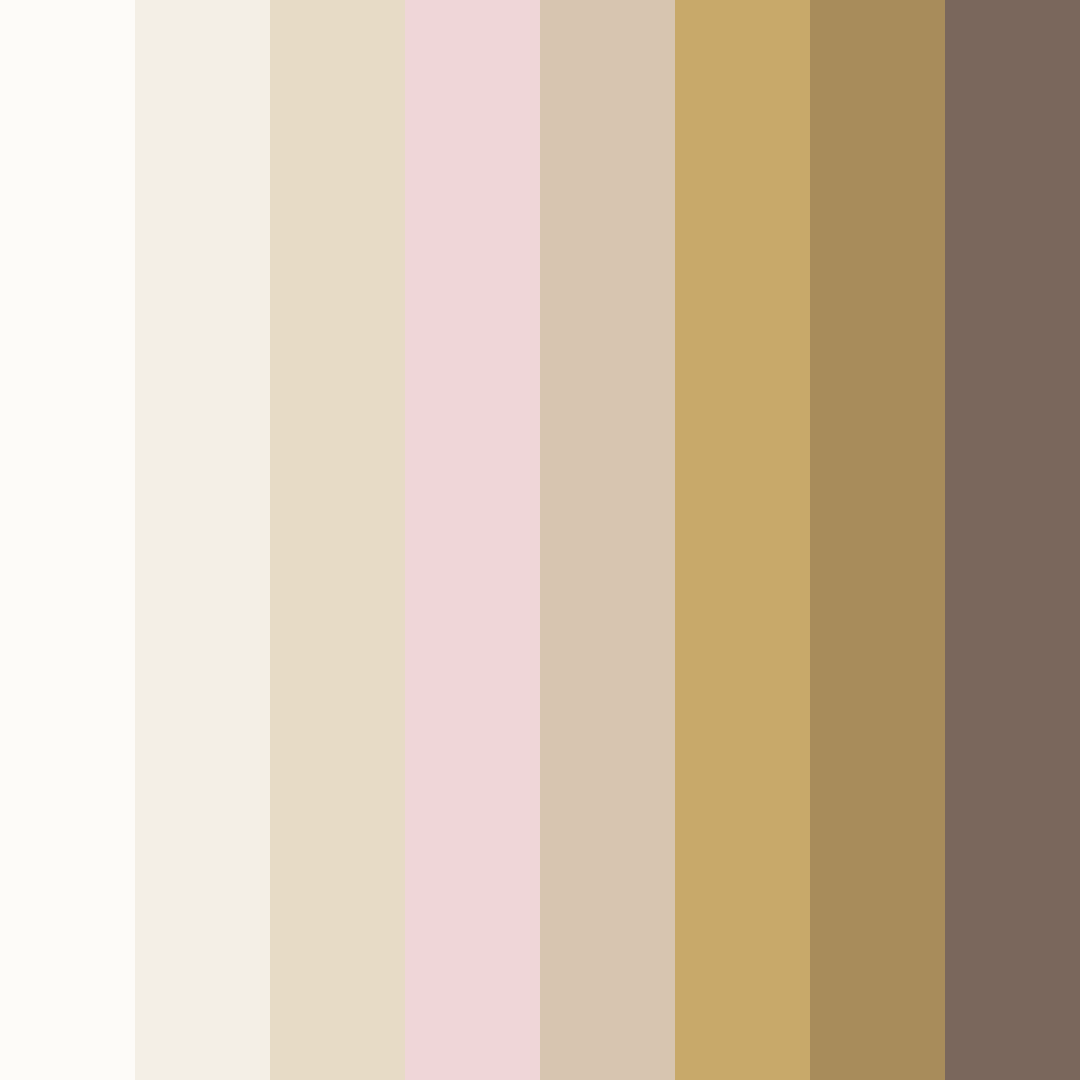 Download earthy tones color palette PNG image (square)