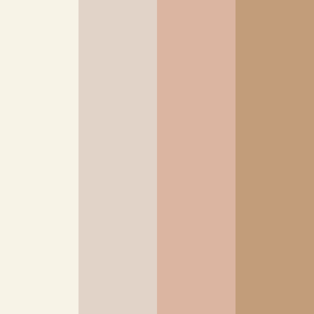 Download soft beige color palette PNG image (square)