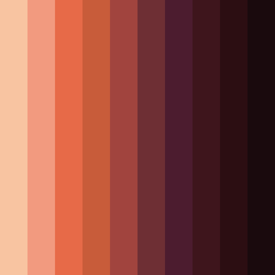 Download foxfire tapestry color palette PNG image (square)