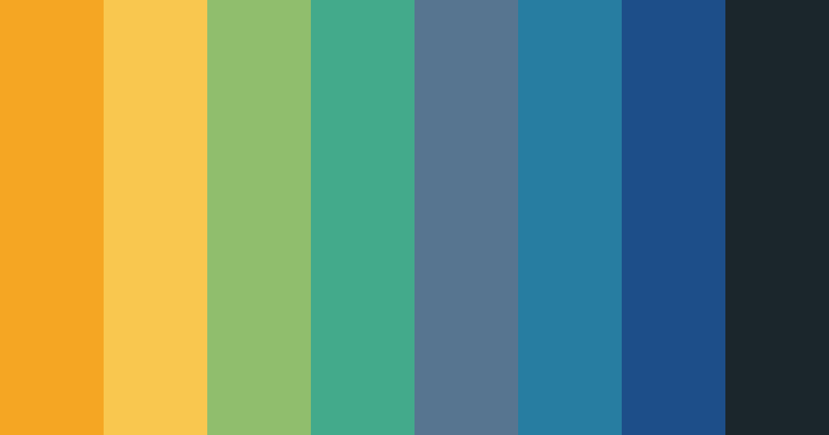 Download colorful dark blue color palette PNG image (landscape)